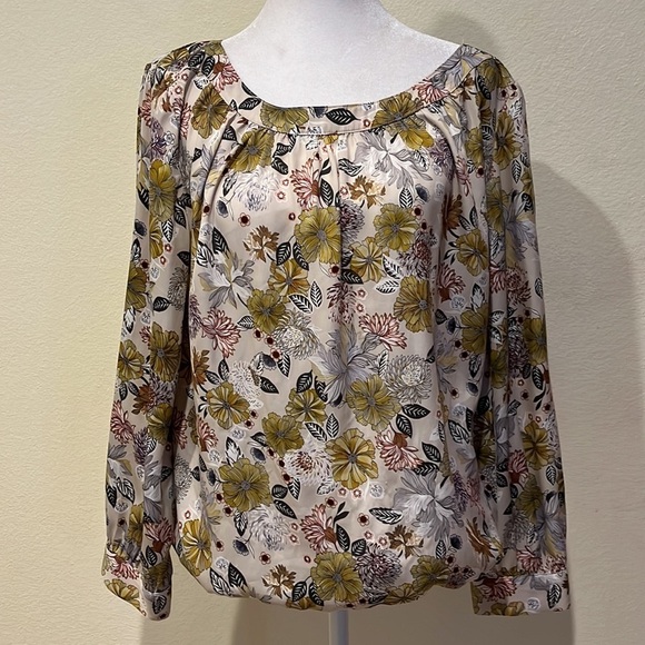 Loft‎ Outlet Floral Blouse Bodysuit - Picture 1 of 11